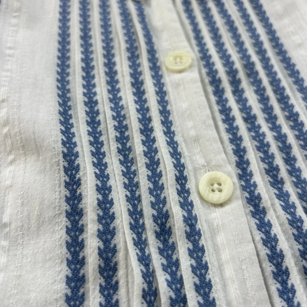 Boden Womens Size 6 Monte Carlo Sleeveless Pleated Belted Embroidered Dress - Picture 4 of 13